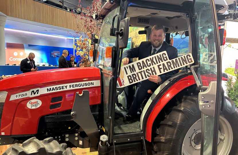 James at NFU conference