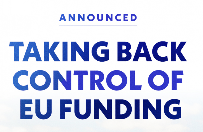 TAKING BACK CONTROL OF EU FUNDING