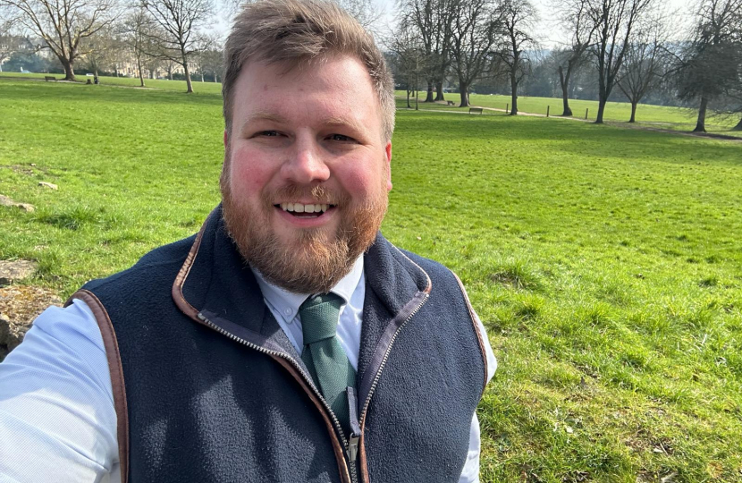 James campaigning in Bath