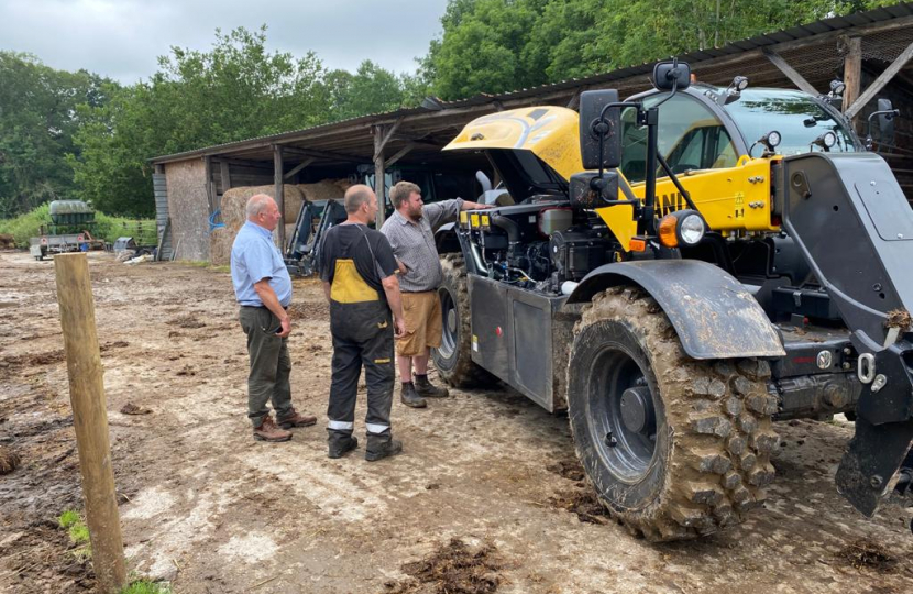 James meeting with farmers