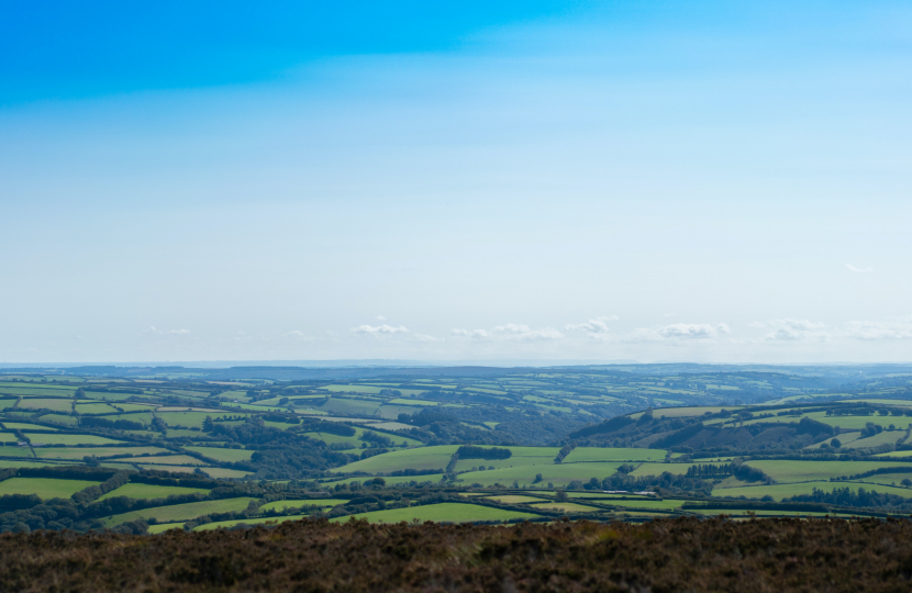 The stunning view from Dunkery Beacon - one of the highest places in Southern England.