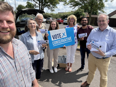 James in Wincanton with team