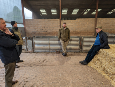 James with MP and farmers