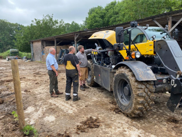 James meeting with farmers