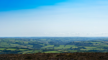 The stunning view from Dunkery Beacon - one of the highest places in Southern England.